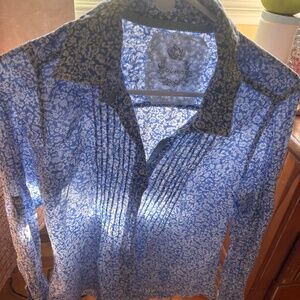 Cino cotton voile lightweight luxury button-front shirt